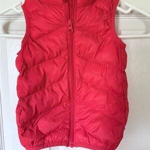 Orange Puffer Vest sz 18 Months